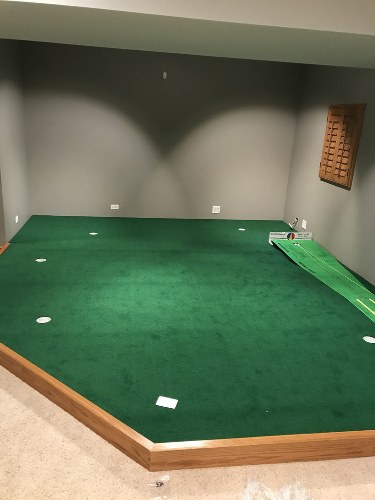 Building an Indoor Putting Green, from Simple to Spectacular
